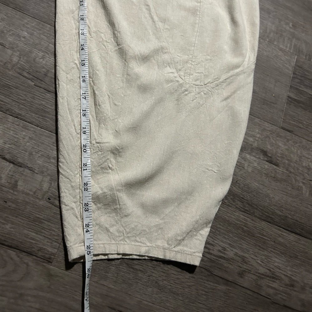 Women’s Free People Viscose Linen Blend Barrel Leg Cropped Pant XS - Picture 6 of 8